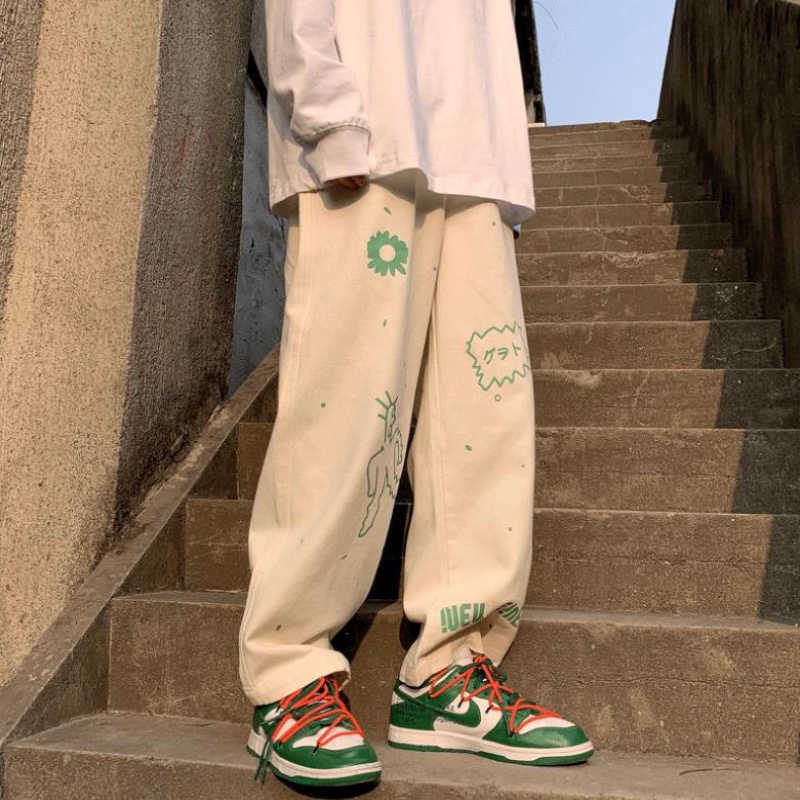 quần ống rộng Họa Tiết Graffiti Size S-3Xl Phong Cách Hiphop Cho Nam | BigBuy360 - bigbuy360.vn