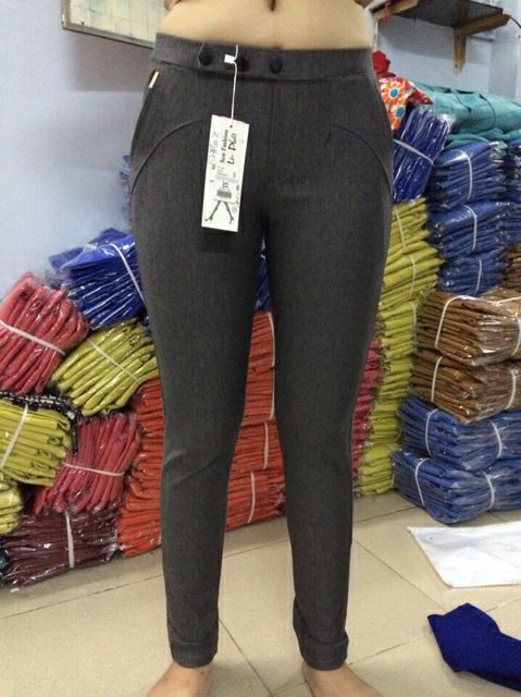 Quần dài cotton lưng thun