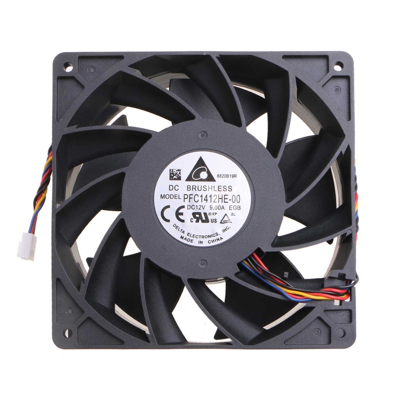 Quạt Tản Nhiệt 140x140x38mm DC 12V 7000RPM Tốc Độ Cao Cho Delta PFC1412HE-00
