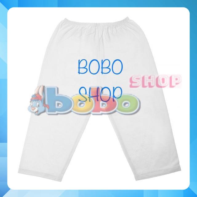 Set 5 Quần Dài Cotton Trắng Bosinis Cho Bé