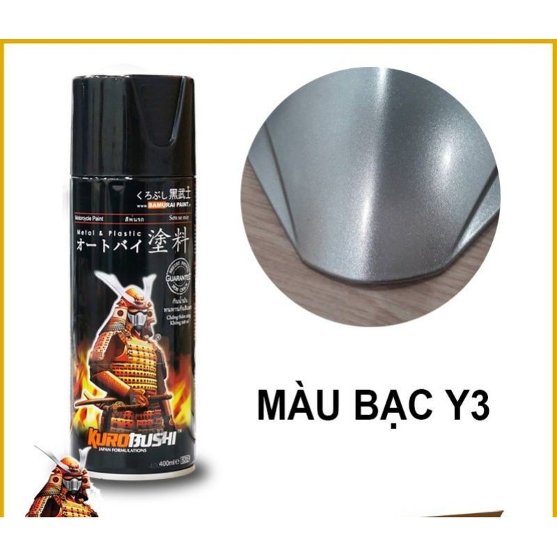 sơn samurai màu bạc ánh kim y3*