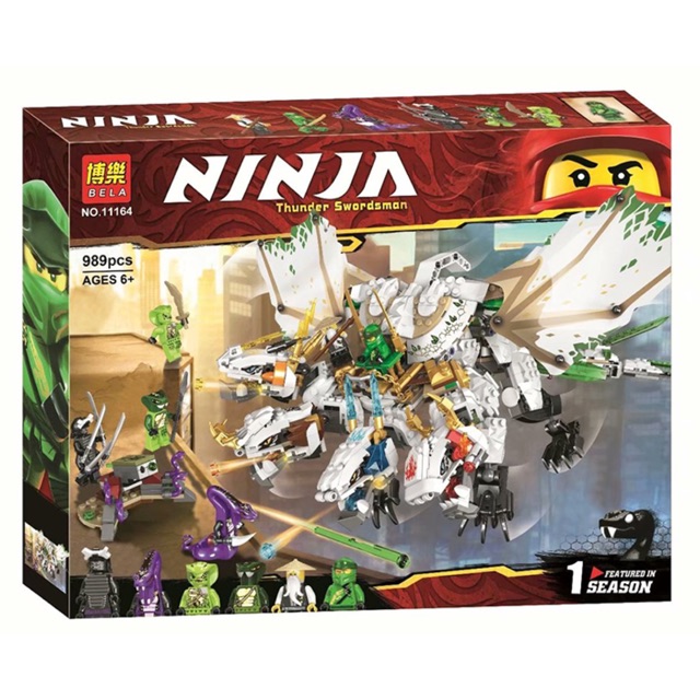 Lắp Ráp Ninja 11164 - Rồng Trắng 4 đầu
