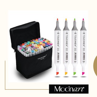 Bút Marker, Bút đi nét TouchNew dùng vẽ tranh màu nước, vẽ manga, thiết kế thời trang ( bộ 40 màu ) - MoonArt