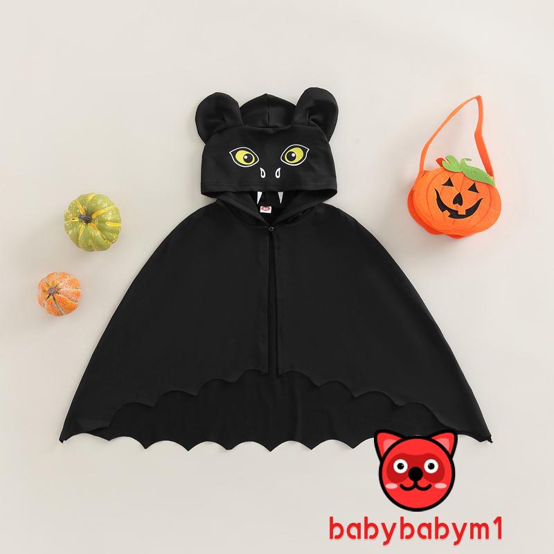 Áo Choàng Hóa Trang Halloween Hình Dơi Cho Bé