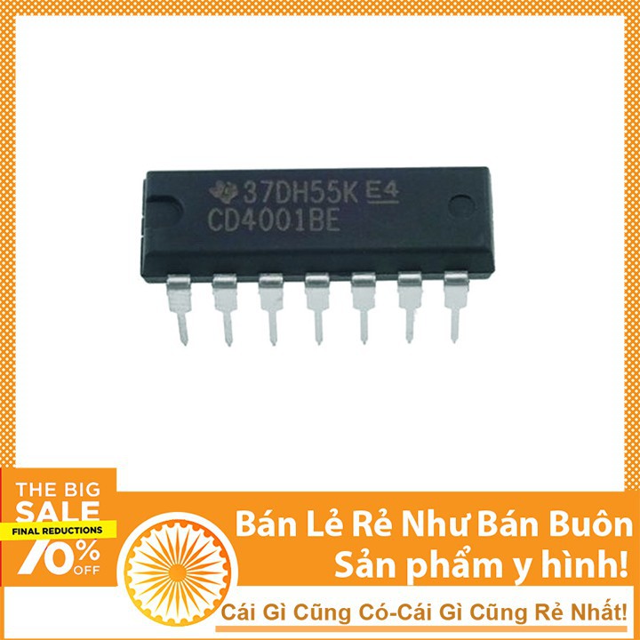 Linh Kiện IC Logic CD4001 DIP14