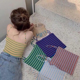 Áo 2 dây tăm kẻ hot trend