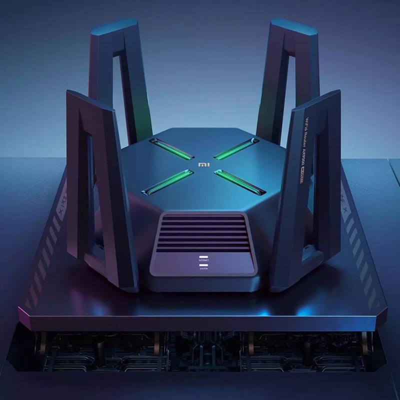Bộ phát WiFi Router Xiaomi AX9000 Wifi 6E 2021 - Số lượng có hạn - Router gaming 12 ăng ten ẩn và xuyên tường