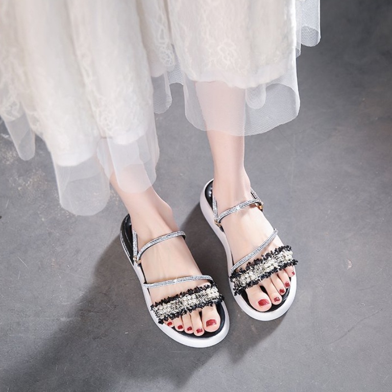 Dép Sandal Đế Dày Phong Cách Hàn Quốc