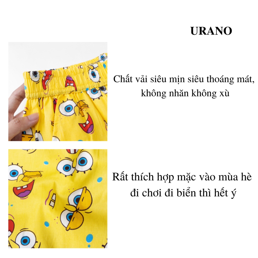 Quần short nam Urano chất cartoon siêu thoáng mát .Quần đùi thể thao nam(SBD59)