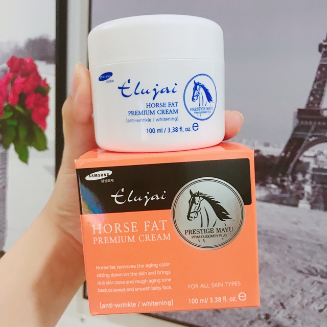Kem Trắng Da Chống Nám Mỡ Ngựa Elujai
