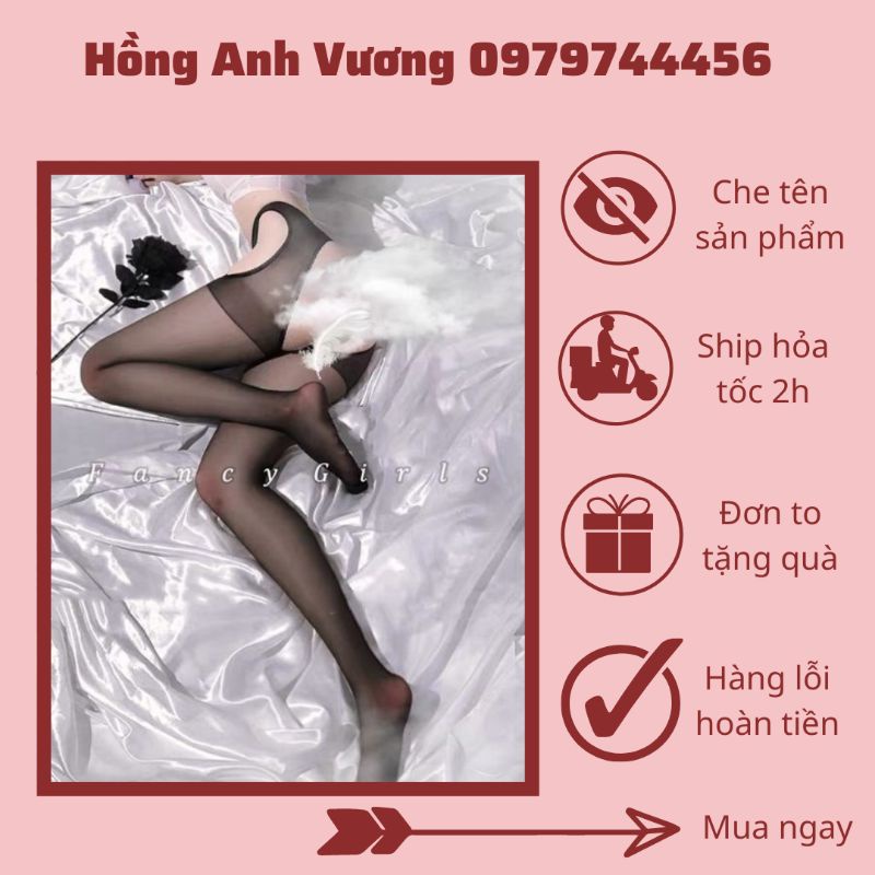 quần tất thư kí không đáy hông gợi cảm