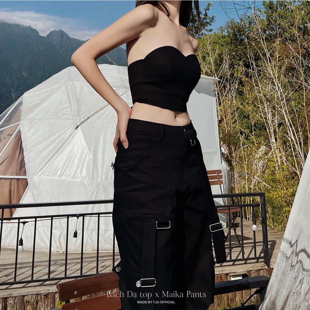 Quần kaki nữ cạp thấp cao cấp thiết kế MAIKA PANTS (T-Ju thiết kế)