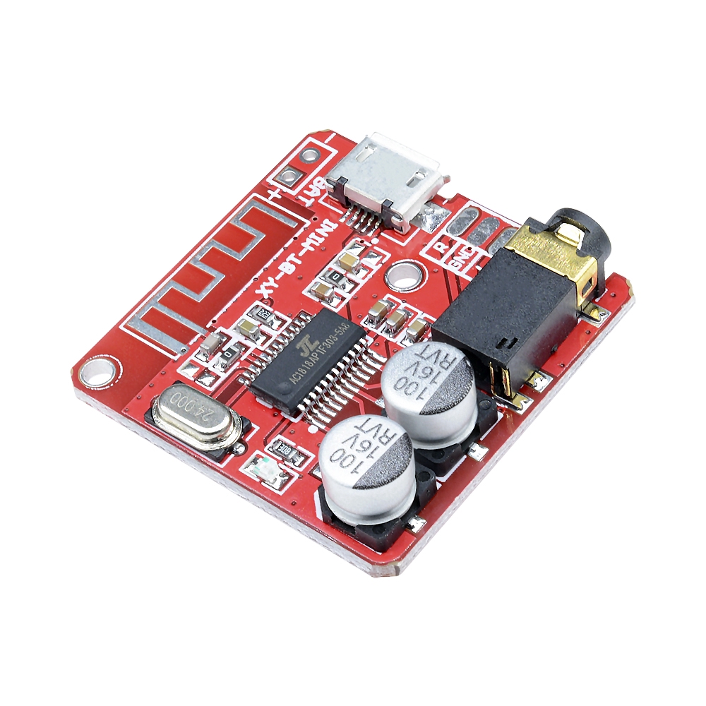 NEW 3.7V-5V Mini Bluetooth 4.1 Bộ thu âm thanh Bộ giải mã MP3 Bộ khuếch đại lossless Module đỏ Bluetooth Decoding Board WAV APE FLAC MP3