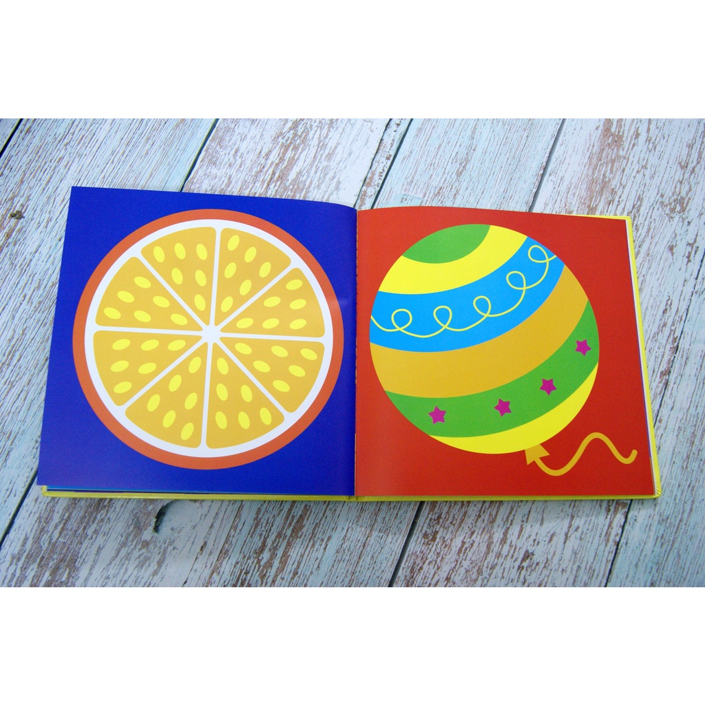 Sách - Vizibook, Kích thích thị giác màu sắc cho bé - Sách bìa cứng