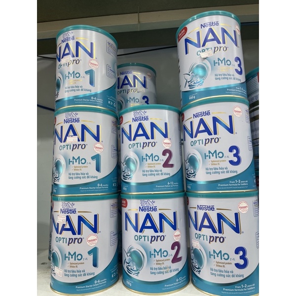 Sữa Bột Nestlé NAN Optipro 1, 2,3,4 Hộp 900g
