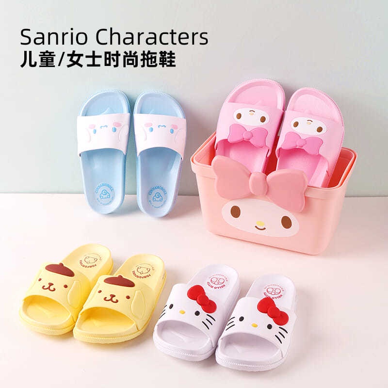 MINISOTên Sản Phẩm Tuyệt Vời Sanrio Quế Chó Dép Mùa Hè Nữ Melody Dép Cha Mẹ Và Con Có Thể Dễ Thương Dễ Thương Chống Trượ