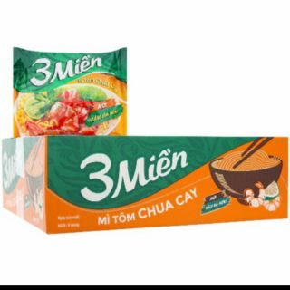 Mì 3 Miền Tôm Chua Cay thùng 30 gói