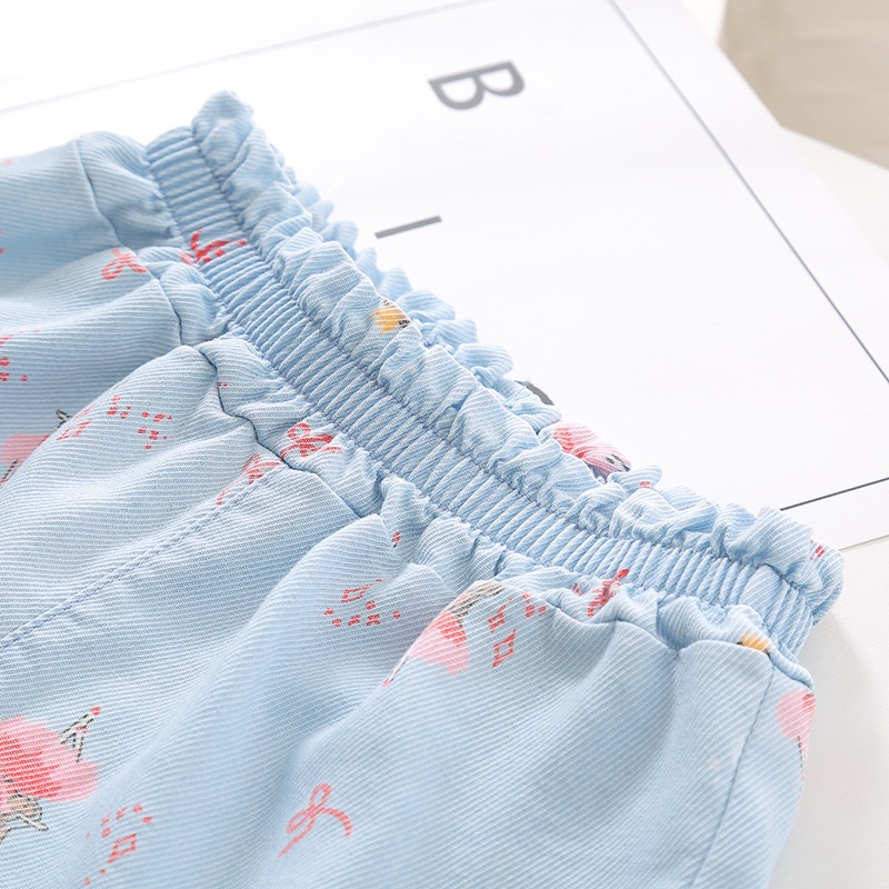 Quần Đùi Bé Gái / Quần Sooc Bé Gái Chất Liệu Bò Giấy Siêu Mềm Mát Cạp Chun Co Dãn Thoải Mái Cho Bé Từ 11-29kg