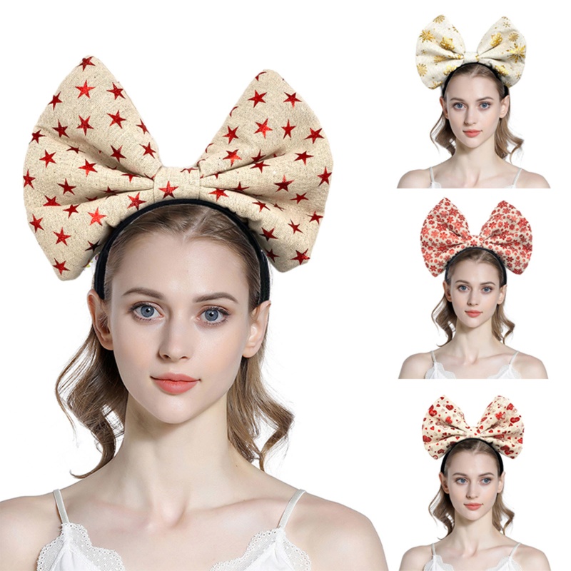 Flgo Băng Đô Cài Tóc Hình Nơ Dễ Thương Dành Cho Nữ