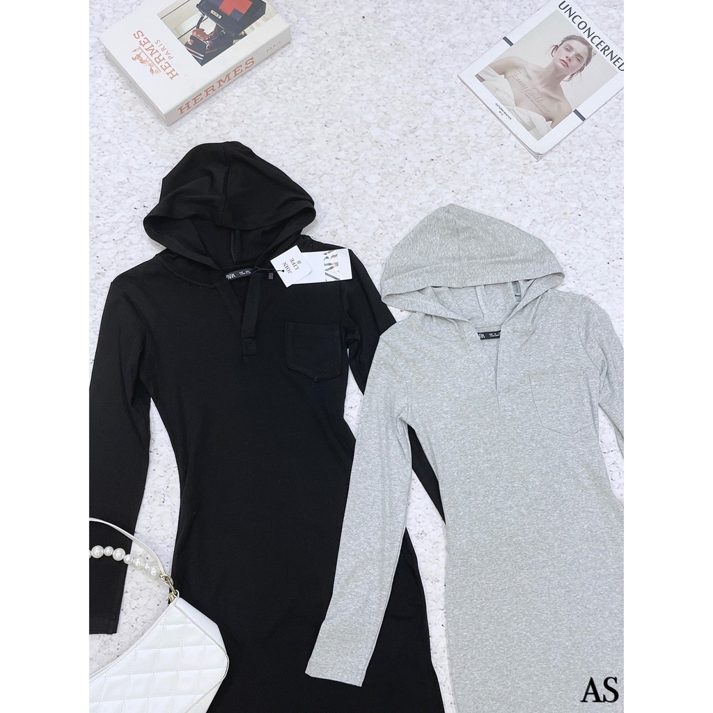 VÁY LEN Díp BODY DÀI TAY CÓ MŨ CAO CẤP CHO NỮ - VÁY LEN NỮ DÁNG DÀI ÔM BODY CÓ MŨ CỰC XINH | BigBuy360 - bigbuy360.vn