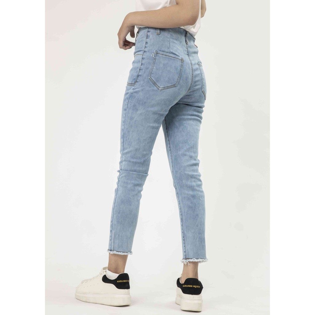 Quần Jean Nữ ôm 2 khuy cạp cao tôn dáng, quần bò Nữ trẻ trung năng động BAHAI_SHOP10 | BigBuy360 - bigbuy360.vn