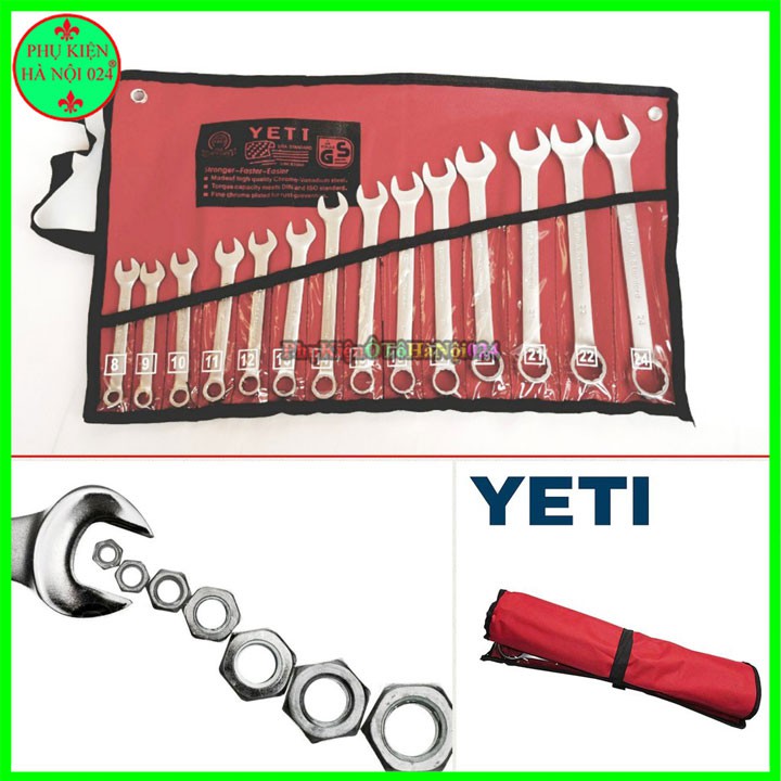 Bộ Cờ Lê Yeti 14 Chi Tiết 8-24mm