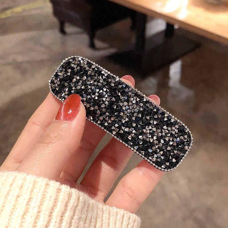 Kẹp tóc kiểu dính đính đá sáng lấp lánh sành điệu cho nữ B162