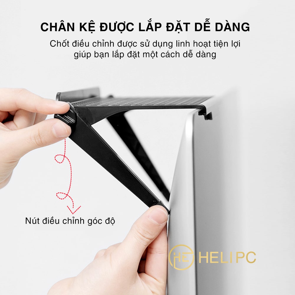 Kệ để đồ gác trên màn hình máy tính, tivi đa năng, giá đỡ laptop, giá đỡ điện thoại