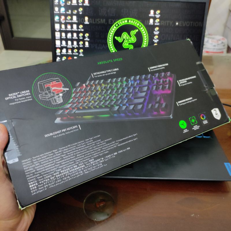 Bàn phím cơ gaming  Razer Huntsman Tournament bàn phím cơ game nhanh hơn cả Logitech E dra Fuhlen, phím cơ led rgb