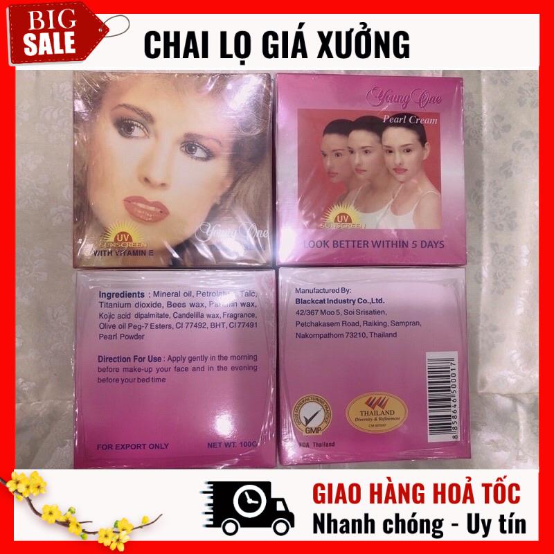 Kem Dưỡng Da ❈ GIÁ TỐT NHẤT ❈  Kem Cô Gái Tóc Xù Young One 100g , nguyên liệu, công thức làm kem trộn trắng da body