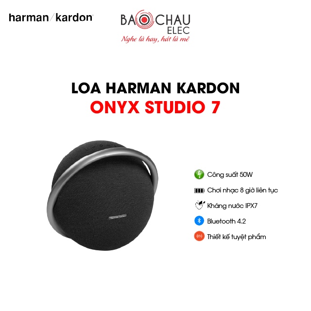 [CHÍNH HÃNG] Loa Harman Kardon Onyx Studio 7 | Công Suất 50W - Kháng Nước IPX7 - Pin 8 Giờ - Giá Rẻ