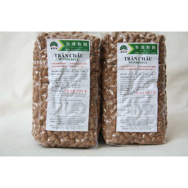 Trân châu đen caramel gói 1kg