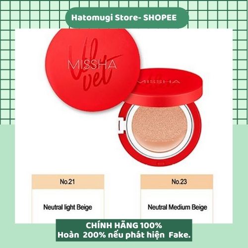 Phấn cushion / Phấn Nước Missha Velvet Finish Cushion