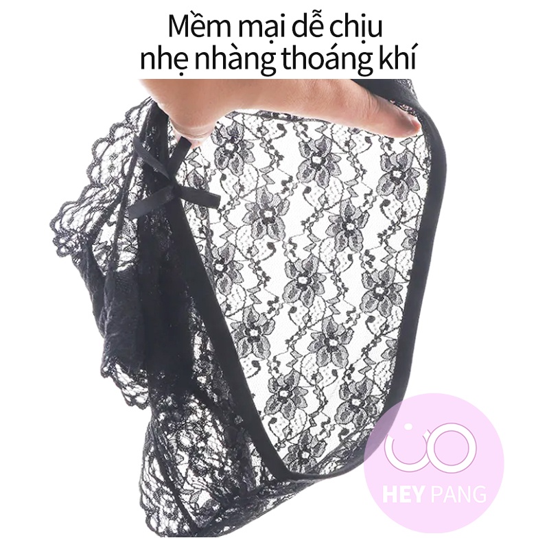 Quần lót ren nữ siêu thấu sexy gợi cảm Hàn Quốc HEYPANG Quần lót lụa kháng khuẩn siêu mỏng nhẹ mùa hè VN006