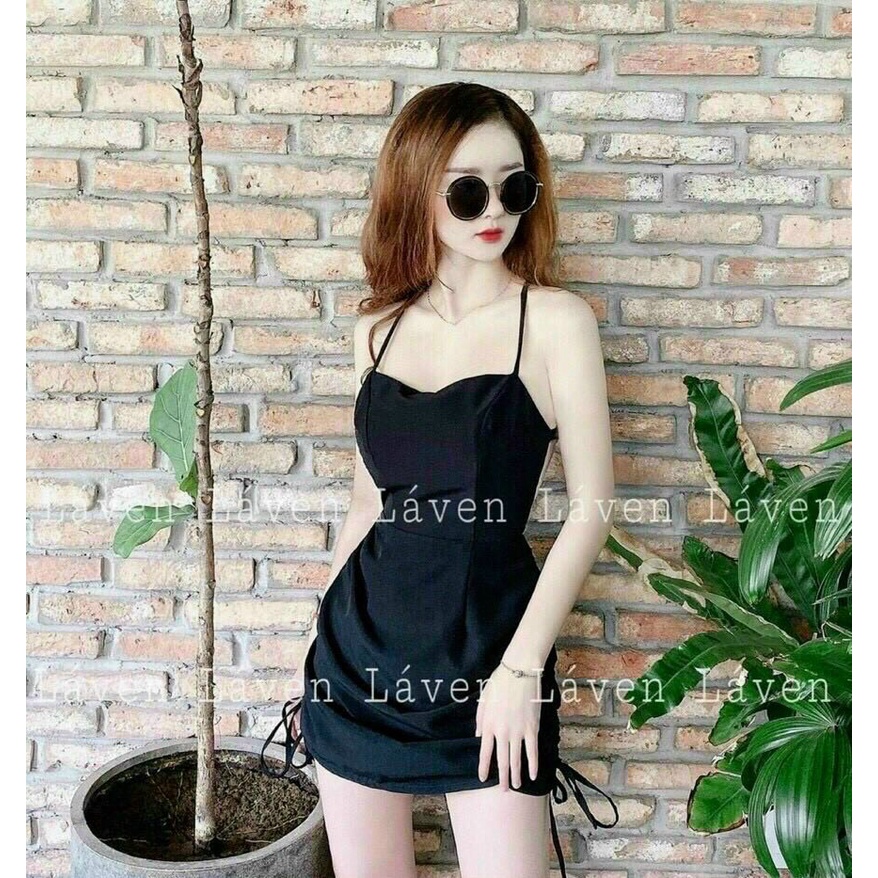 Đầm rút dây cá tính xinh xinh  fashionzero - 60058