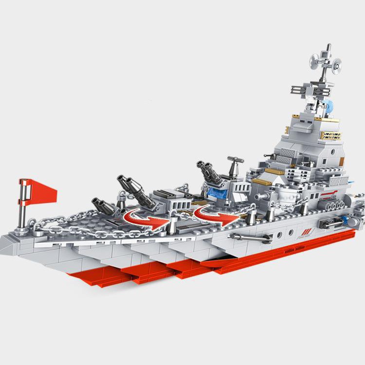 (1000+ CHI TIẾT - HÀNG LOẠI 1)Bộ Đồ Chơi Lắp Ghép Kiểu LEGO Mô Hình Chiến Hạm, Tàu Sân Bay, Người Máy 8 in 1