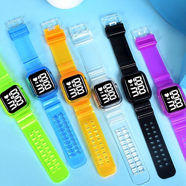 LWCC D02 Đồng hồ thể thao chống thấm nước có đèn led kiểu dáng thời trang