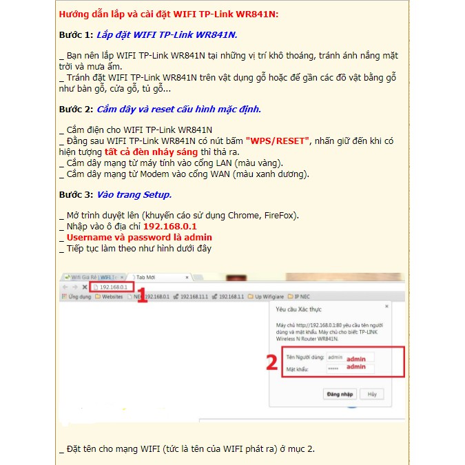 *bảo hành 24 tháng* Router Wi-Fi TPLink  WR841N chuẩn N tốc độ 300Mbps, hàng chính hãng | BigBuy360 - bigbuy360.vn