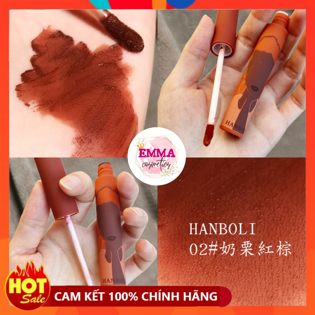 [HÀNG MỚI VỀ] Son kem lì HANBOLI Artistic Beauty Lip Glaze (HB17)