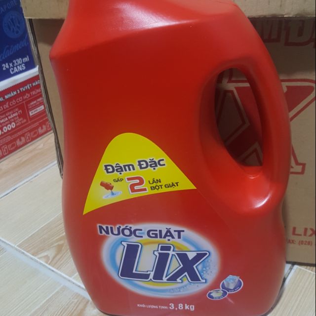 Nước giặt đậm đặc Lix 3,8kg