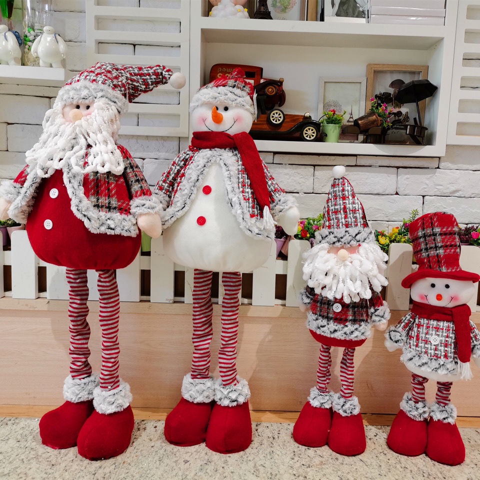 Búp bê ông già nô-en/người tuyết thu gọn được dùng làm quà tặng giáng sinh mới