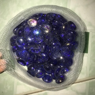 “Sỏi thủy tinh đá màu trang trí bể cá