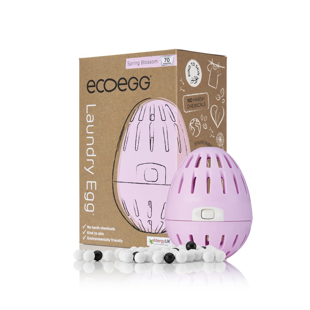 Trứng giặt sinh học Ecoegg 70 lần giặt (New) - Chiết xuất tự nhiên, không có bất kỳ tác dụng nào lên da - Made in UK