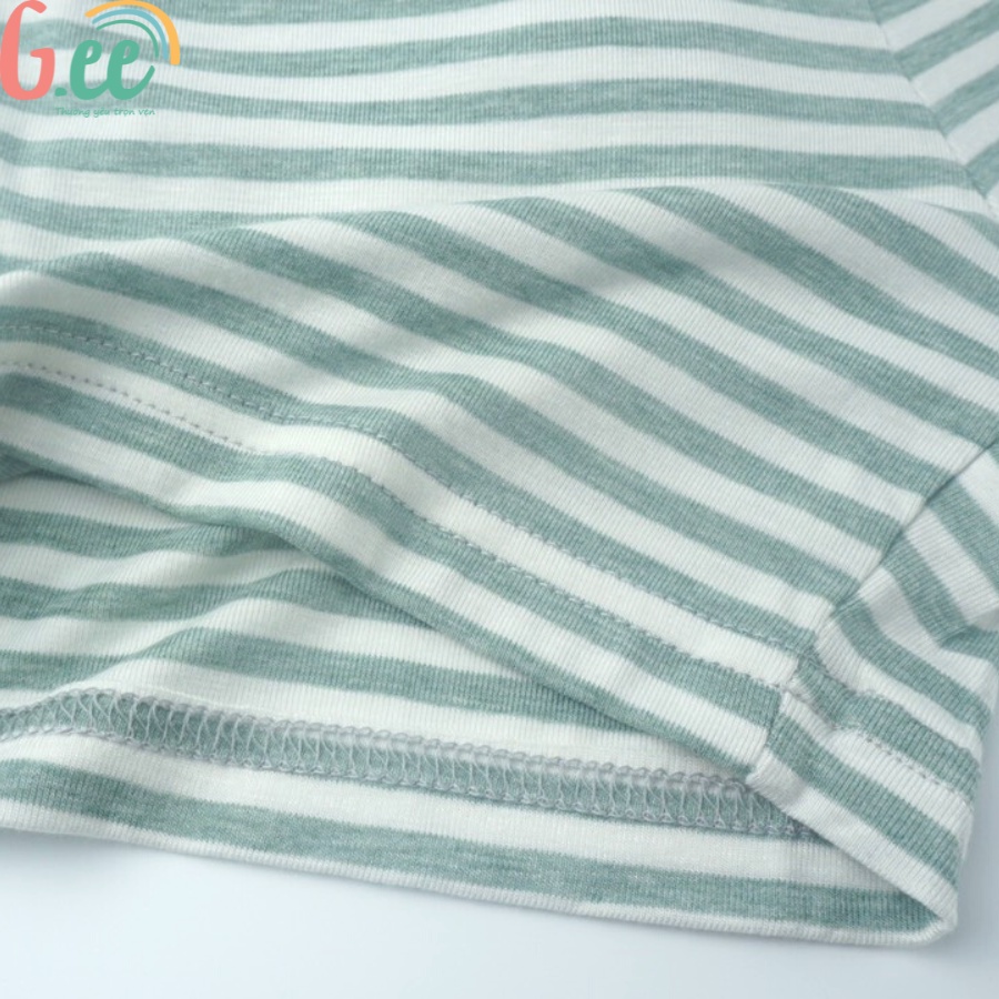 Bộ phông cộc tay bé trai vải gỗ sồi, siêu mểm mướt mát mẻ cả ngày- Gee