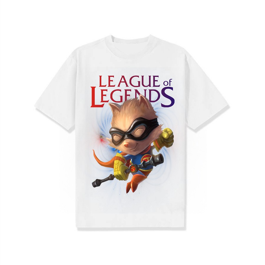 Áo Teemo Dễ Thương Liên Minh Tốc Chiến Màu Trắng In Hình Dành Cho Cả Nam Và Nữ