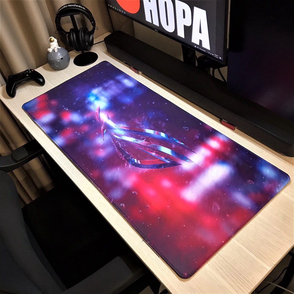 Lót Chuột - Pad Chuột - Mouse Pad - ASUS Gaming ROG 3 - Chống Nước - Size lớn (90x40 dày 4mm) (80x30 dày 3mm)