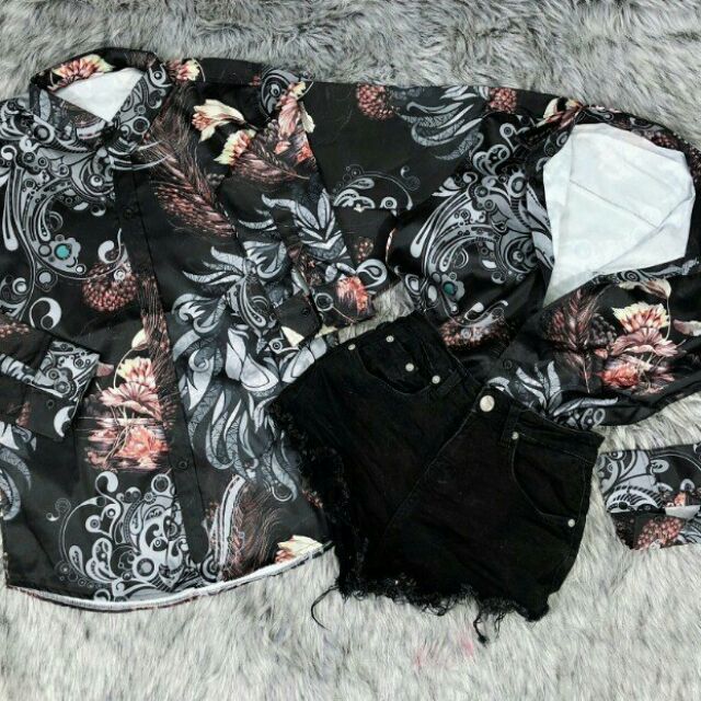 Sơmi Lụa Thái 3D