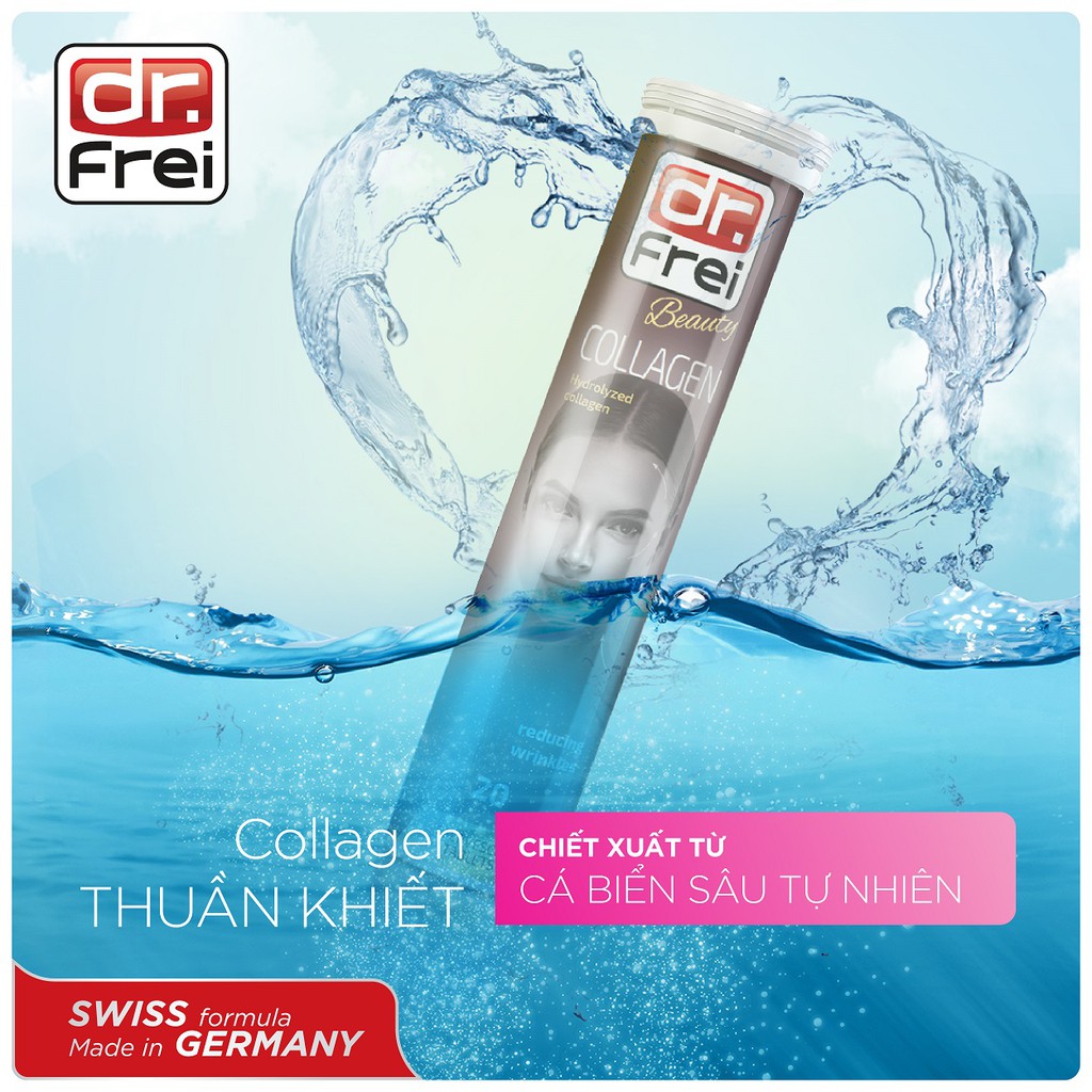 Viên Sủi Bổ Sung Collagen Dr. Frei (20 Viên)
