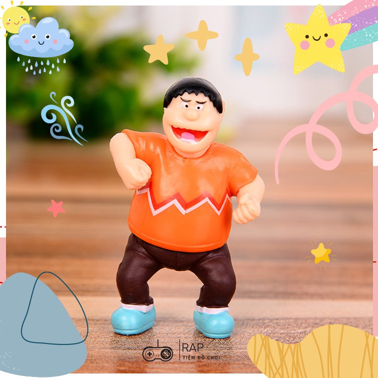 Set 5 mô hình Doraemon Nobita Shizuka Sunneo biểu cảm dễ thương trang trí bàn học, bàn làm việc, làm quà tặng-HO21