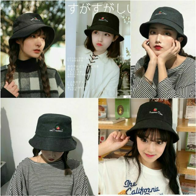 Mũ Nón Bucket Thêu Chữ Summer